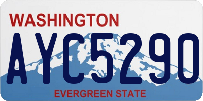 WA license plate AYC5290