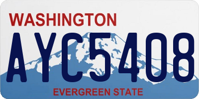 WA license plate AYC5408