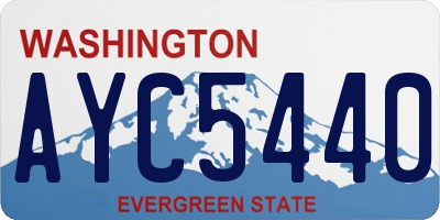 WA license plate AYC5440