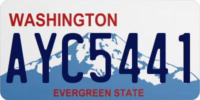 WA license plate AYC5441