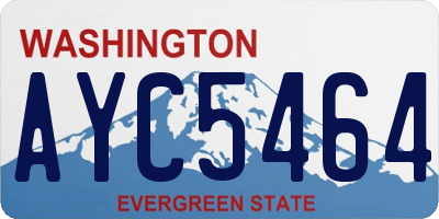 WA license plate AYC5464