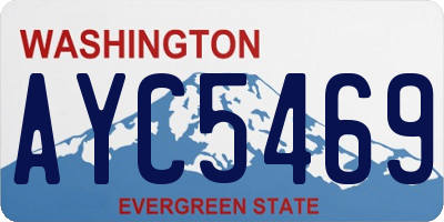 WA license plate AYC5469