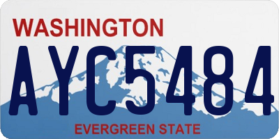 WA license plate AYC5484