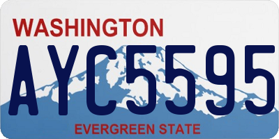 WA license plate AYC5595