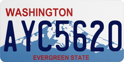 WA license plate AYC5620