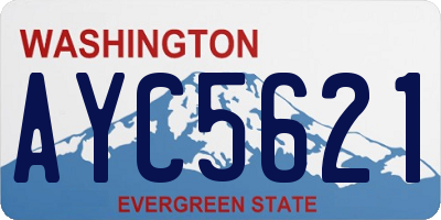 WA license plate AYC5621