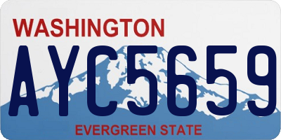 WA license plate AYC5659