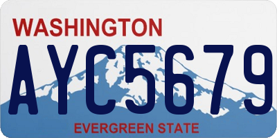 WA license plate AYC5679