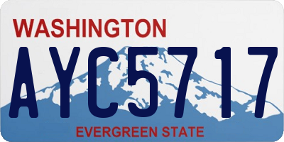 WA license plate AYC5717