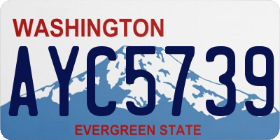 WA license plate AYC5739