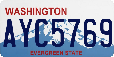 WA license plate AYC5769