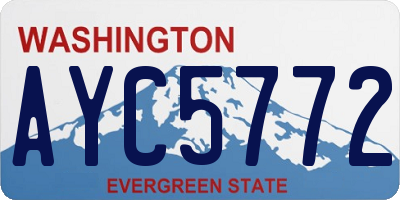WA license plate AYC5772