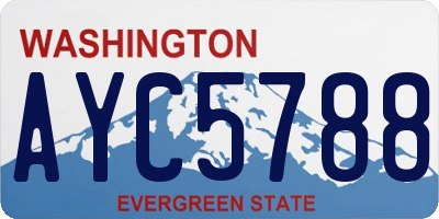 WA license plate AYC5788