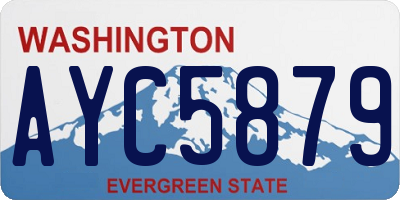 WA license plate AYC5879