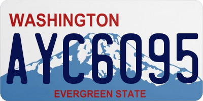 WA license plate AYC6095