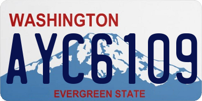 WA license plate AYC6109