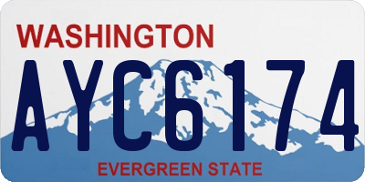 WA license plate AYC6174