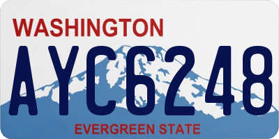 WA license plate AYC6248