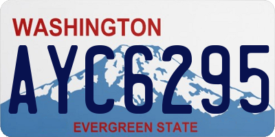 WA license plate AYC6295