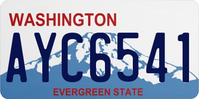WA license plate AYC6541