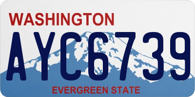 WA license plate AYC6739