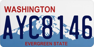 WA license plate AYC8146