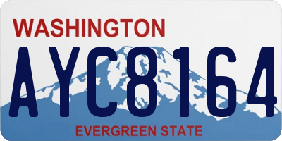 WA license plate AYC8164