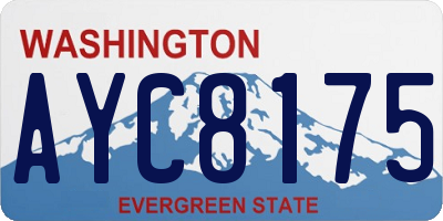 WA license plate AYC8175