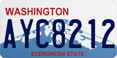 WA license plate AYC8212