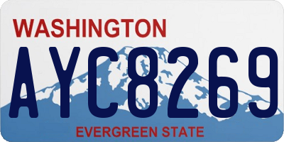 WA license plate AYC8269