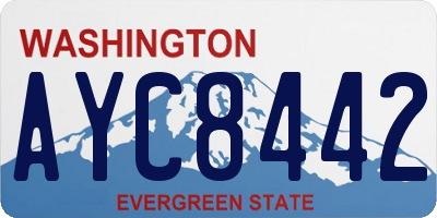 WA license plate AYC8442