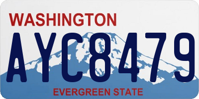 WA license plate AYC8479
