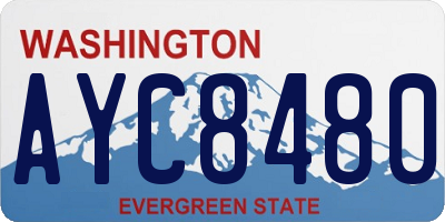 WA license plate AYC8480