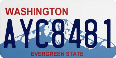 WA license plate AYC8481