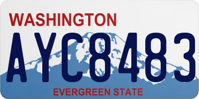 WA license plate AYC8483