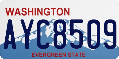 WA license plate AYC8509
