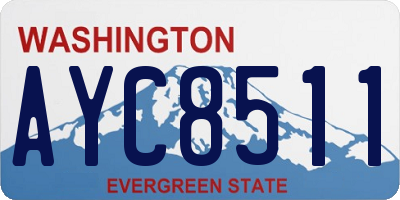 WA license plate AYC8511