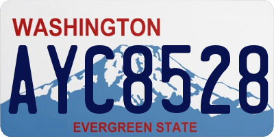 WA license plate AYC8528