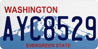 WA license plate AYC8529