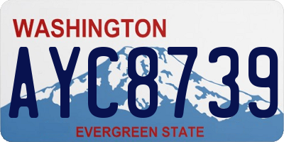 WA license plate AYC8739