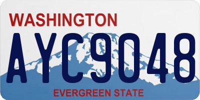 WA license plate AYC9048