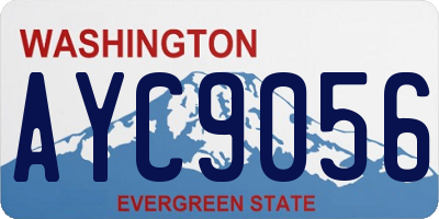 WA license plate AYC9056