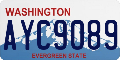 WA license plate AYC9089
