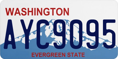 WA license plate AYC9095
