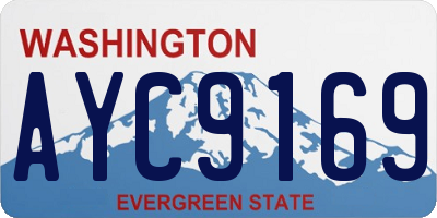 WA license plate AYC9169