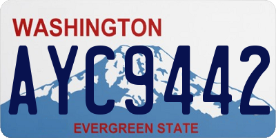 WA license plate AYC9442