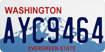 WA license plate AYC9464