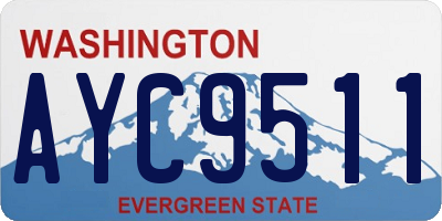 WA license plate AYC9511