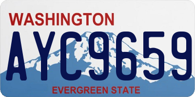 WA license plate AYC9659