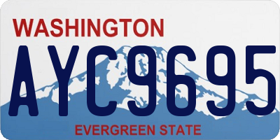 WA license plate AYC9695